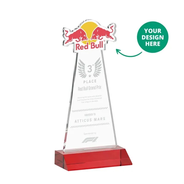 Custom Award on Mitered Base - Red (via Ocean)... from ASI 84592 St Regis Group / St Regis