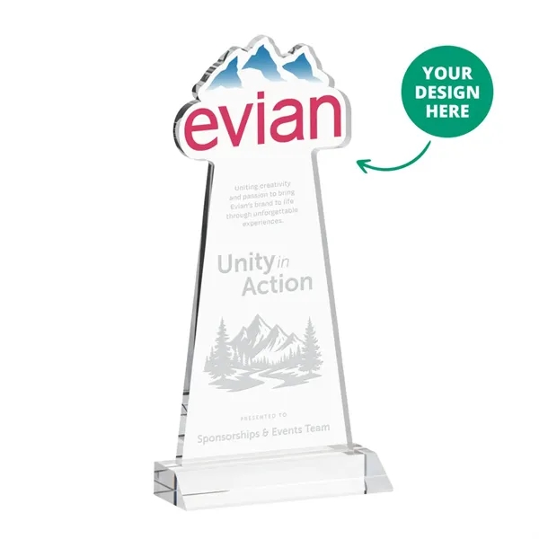 Custom Award on Mitered Base - Clear (via Ocean)... from ASI 84592 St Regis Group / St Regis