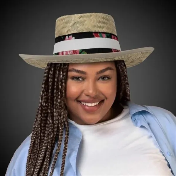 Straw Gambler Hat... from ASI 42016 Brighter Promotions Inc