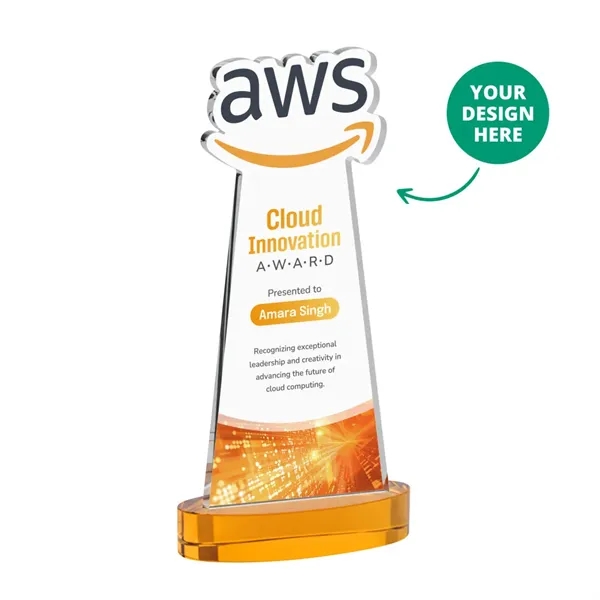 Custom VividPrint™ Award on Alberton Base - Amber (via Air)... from ASI 84592 St Regis Group / St Regis