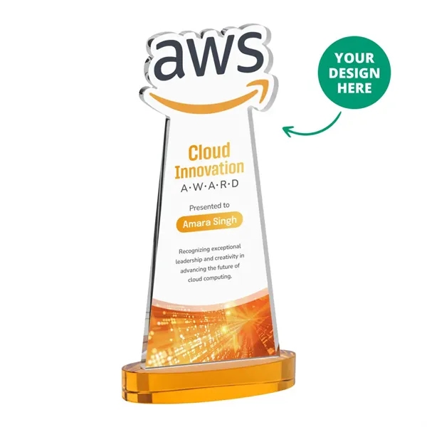 Custom VividPrint™ Award on Alberton Base - Amber (via Air)... from ASI 84592 St Regis Group / St Regis