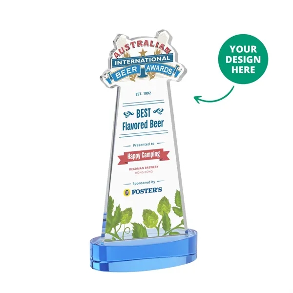 Custom VividPrint™ Award on Alberton Base - Sky Blue (via Air)... from ASI 84592 St Regis Group / St Regis