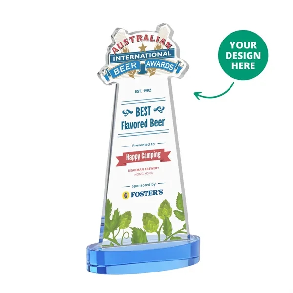 Custom VividPrint™ Award on Alberton Base - Sky Blue (via Air)... from ASI 84592 St Regis Group / St Regis