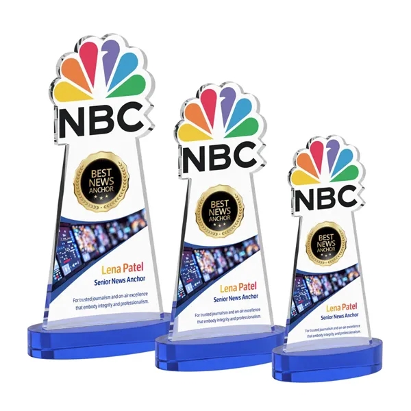 Custom VividPrint™ Award on Alberton Base - Blue (via Air)... from ASI 84592 St Regis Group / St Regis