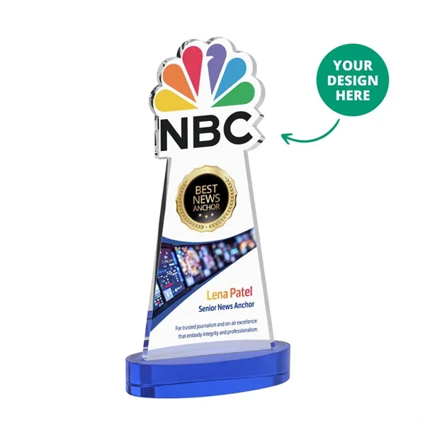 Custom VividPrint™ Award on Alberton Base - Blue (via Air)... from ASI 84592 St Regis Group / St Regis