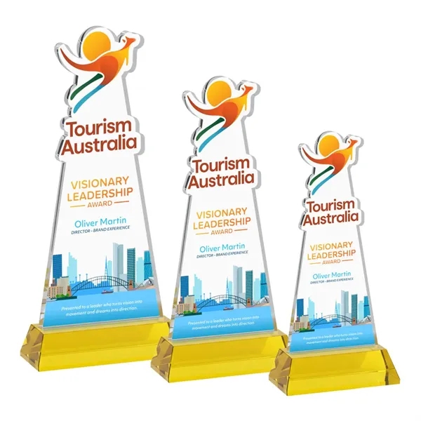 Custom VividPrint™ Award on Hartford Base - Gold (via Air)... from ASI 84592 St Regis Group / St Regis