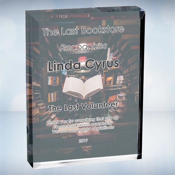 Color imprinted photo plaque made of acrylic in the shape of... from ASI 47791 Best Deal Awards