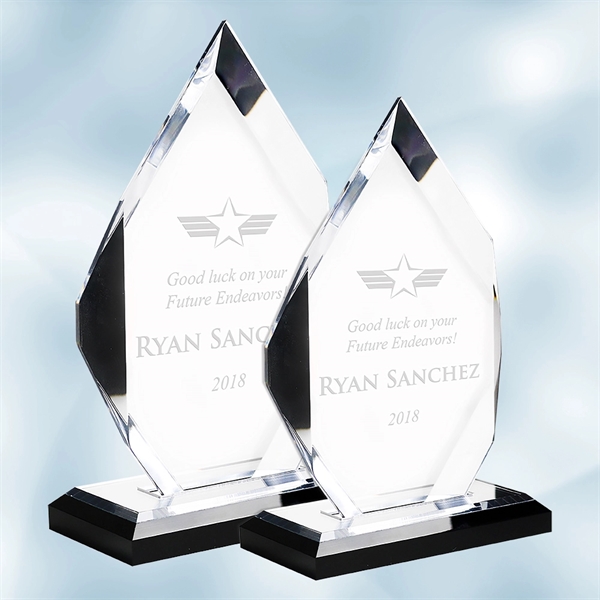 Award made of 5/8" thick acrylic with a classic diamond design... from ASI 47791 Best Deal Awards