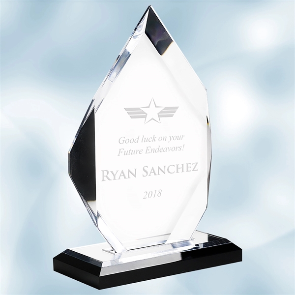 Award made of 5/8" thick acrylic with a classic diamond design... from ASI 47791 Best Deal Awards