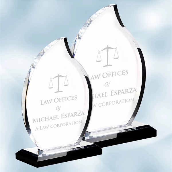 Award made of 5/8" thick acrylic with a flame design that... from ASI 47791 Best Deal Awards