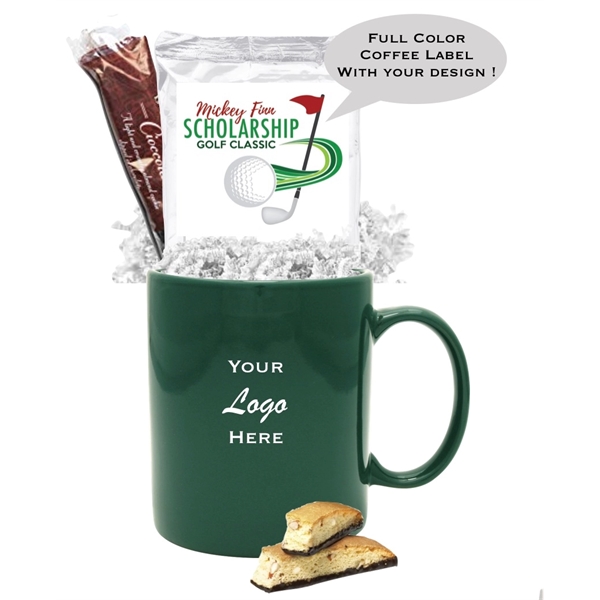 Custom Coffee or Cocoa Mug with Cookie... from ASI 89971 Stuff A Mug