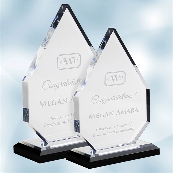 Award made of 5/8" thick acrylic with a diamond design that... from ASI 47791 Best Deal Awards