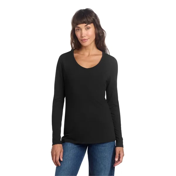 District Women's Perfect Tri Long Sleeve V-Neck Tee... from ASI 84863 SanMar