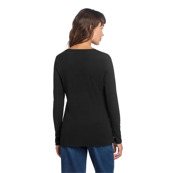 District Women's Perfect Tri Long Sleeve V-Neck Tee... from ASI 84863 SanMar