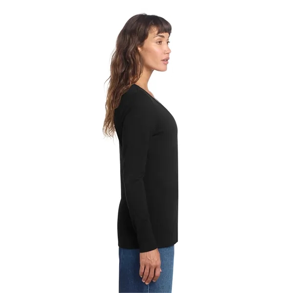 District Women's Perfect Tri Long Sleeve V-Neck Tee... from ASI 84863 SanMar