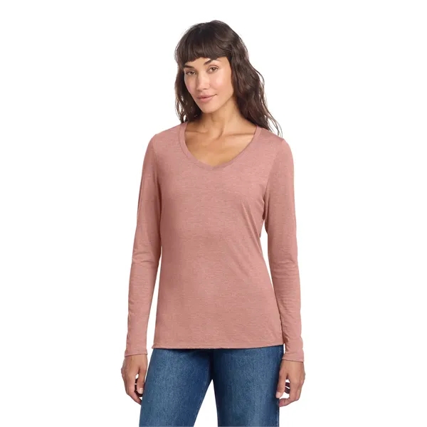 District Women's Perfect Tri Long Sleeve V-Neck Tee... from ASI 84863 SanMar