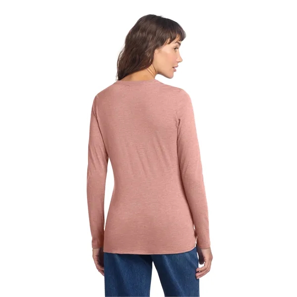 District Women's Perfect Tri Long Sleeve V-Neck Tee... from ASI 84863 SanMar