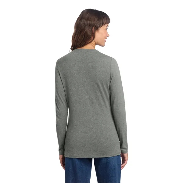 District Women's Perfect Tri Long Sleeve V-Neck Tee... from ASI 84863 SanMar