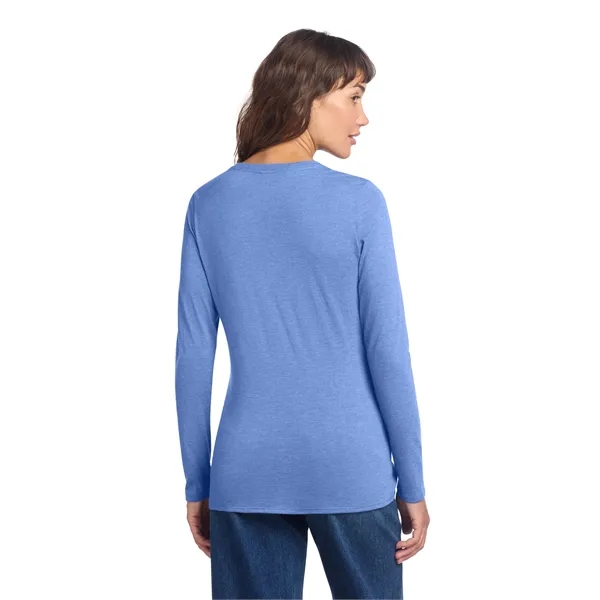 District Women's Perfect Tri Long Sleeve V-Neck Tee... from ASI 84863 SanMar