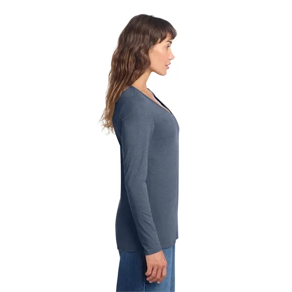 District Women's Perfect Tri Long Sleeve V-Neck Tee... from ASI 84863 SanMar