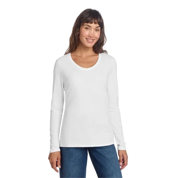 District Women's Perfect Tri Long Sleeve V-Neck Tee... from ASI 84863 SanMar
