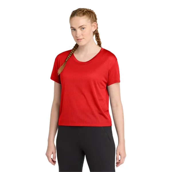 Sport-Tek Ladies PosiCharge Draft Crop Tee.... from ASI 84863 SanMar