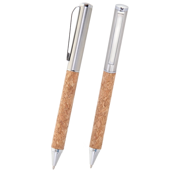 Cork Twist Ballpoint with Silver Accents.... from ASI 46755 Cosmo Promos