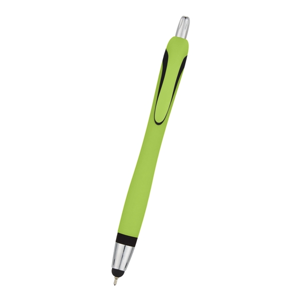 Ava Sleek Write Pen with Stylus.  Plunger Action. Push Down... from ASI 61125 Hit Promotional Products