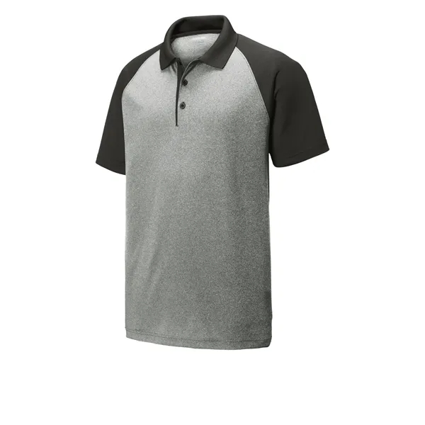 Sport-Tek PosiCharge RacerMesh Raglan Heather Block Polo.... from ASI 84863 SanMar