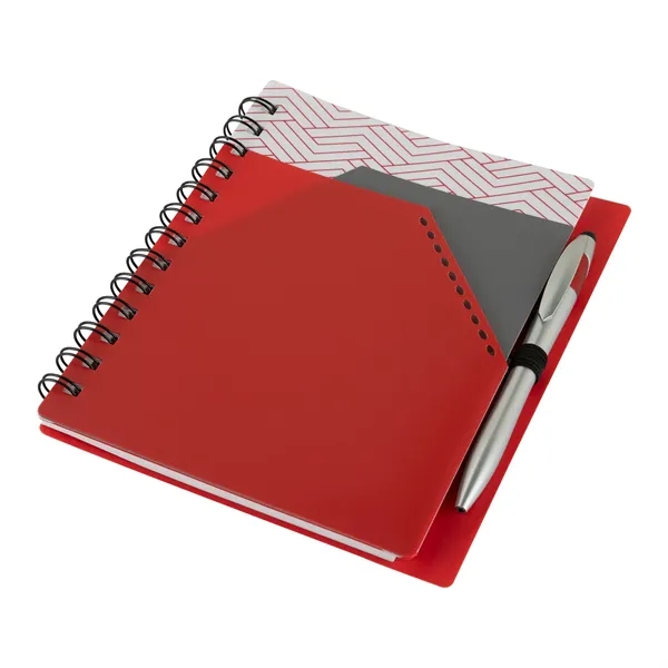 Trapezoid Junior Notebook w/ Stylus Pen... from ASI 67866 Logomark/Valumark