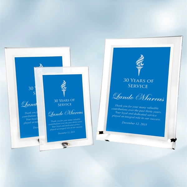Blue Complex plaque made of acrylic and available in three sizes.... from ASI 47791 Best Deal Awards