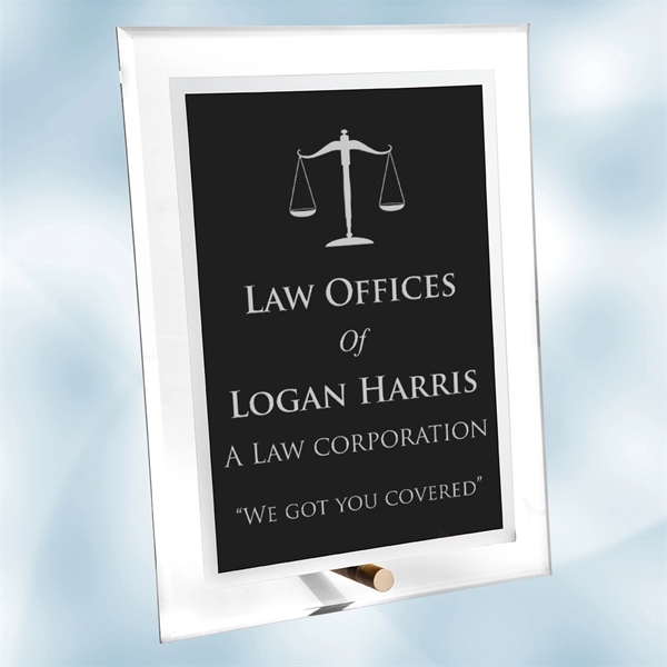 Black Complex plaque made of acrylic and available in three sizes.... from ASI 47791 Best Deal Awards