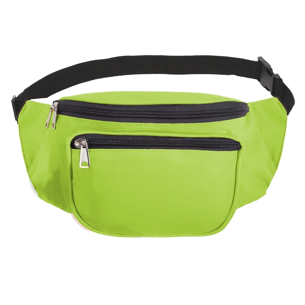 Fanny pack made of 600 denier polyester with adjustable waist belt.... from ASI 46755 Cosmo Promos