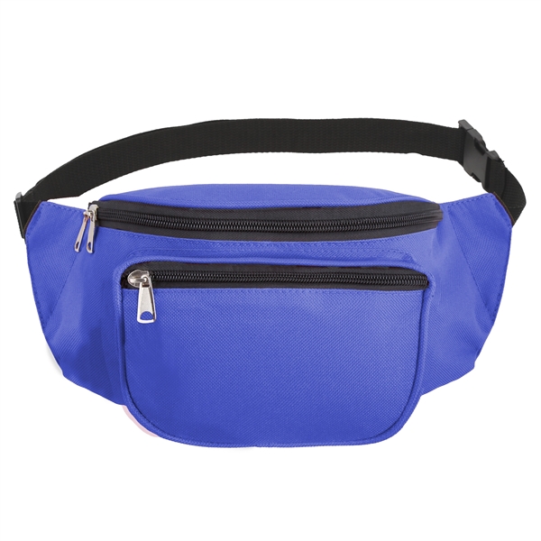 Fanny pack made of 600 denier polyester with adjustable waist belt.... from ASI 46755 Cosmo Promos