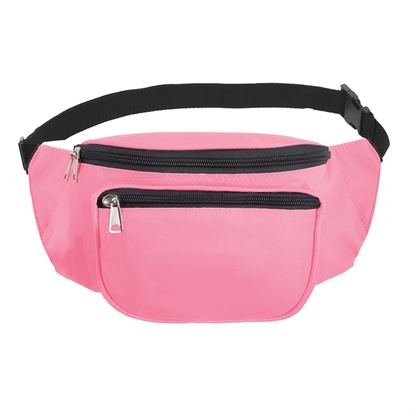 Fanny pack made of 600 denier polyester with adjustable waist belt.... from ASI 46755 Cosmo Promos