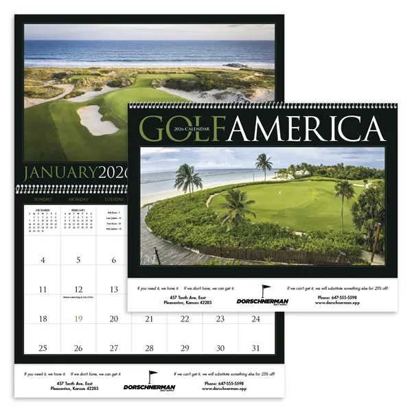 Golf America... from ASI 40480 Koozie Group / Norwood Triumph Calendar