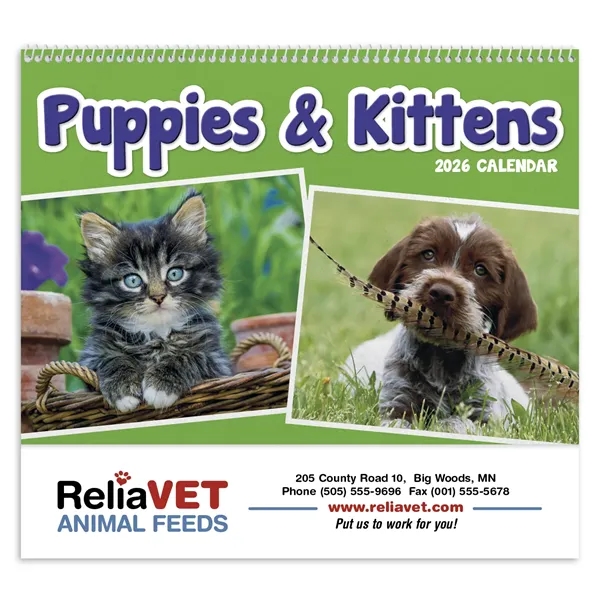 Puppies & Kittens Pocket... from ASI 40480 Koozie Group / Norwood Triumph Calendar