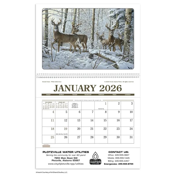 Wildlife Art Pocket... from ASI 40480 Koozie Group / Norwood Triumph Calendar