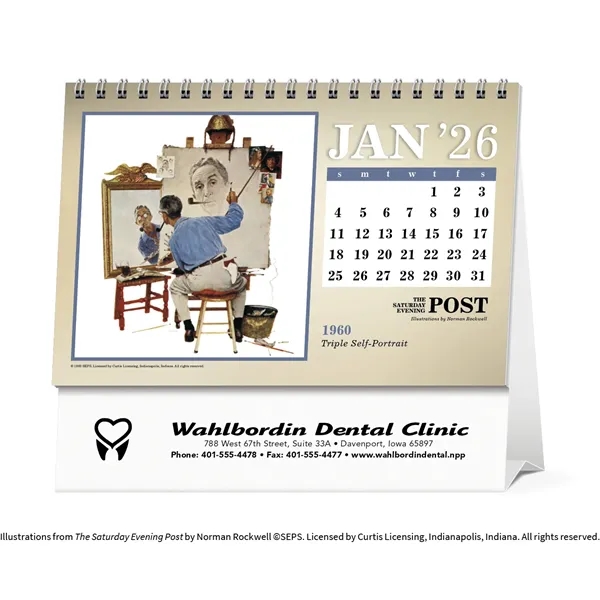 The Saturday Evening Post Large Desk... from ASI 40480 Koozie Group / Norwood Triumph Calendar