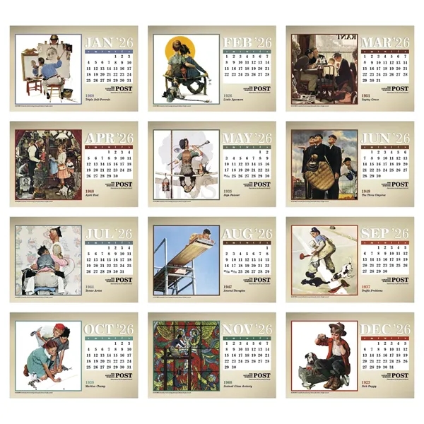 The Saturday Evening Post Large Desk... from ASI 40480 Koozie Group / Norwood Triumph Calendar