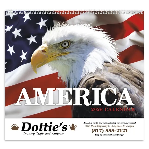 America Appointment Calendar - Spiral... from ASI 40480 Koozie Group / HotLine®