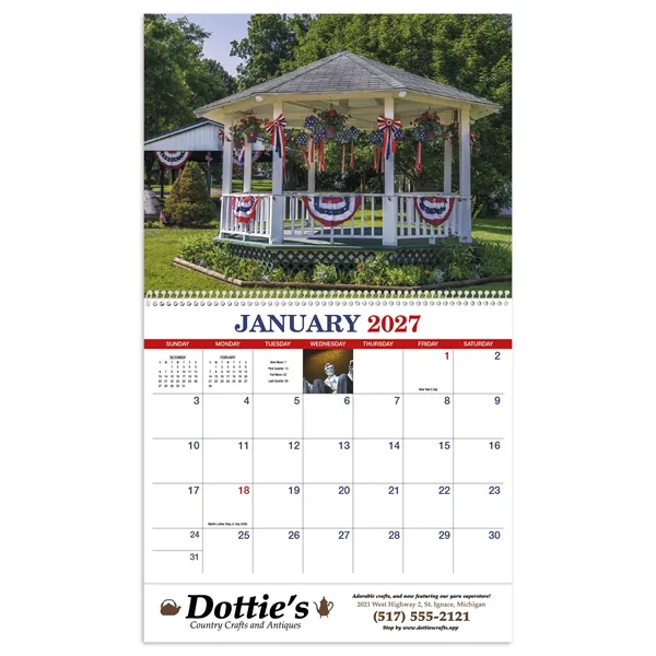 America Appointment Calendar - Spiral... from ASI 40480 Koozie Group / HotLine®
