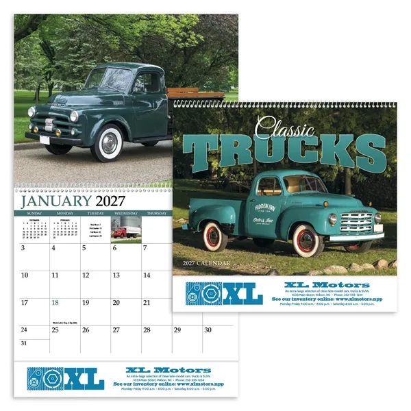 Classic Trucks Appointment Calendar - Spiral... from ASI 40480 Koozie Group / HotLine®
