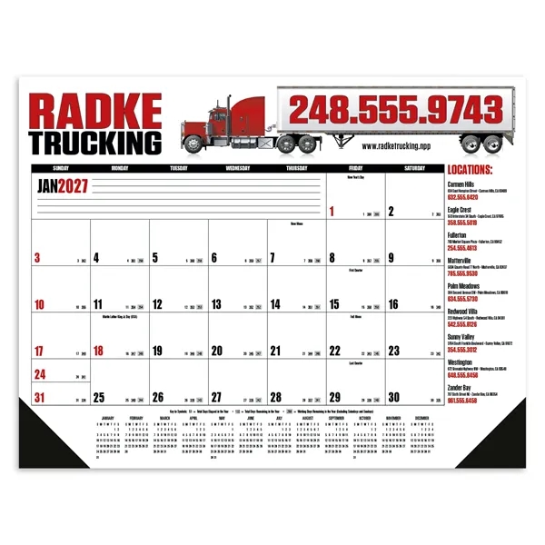 Multi-Color Desk Pad... from ASI 40480 Koozie Group / Norwood Triumph Calendar