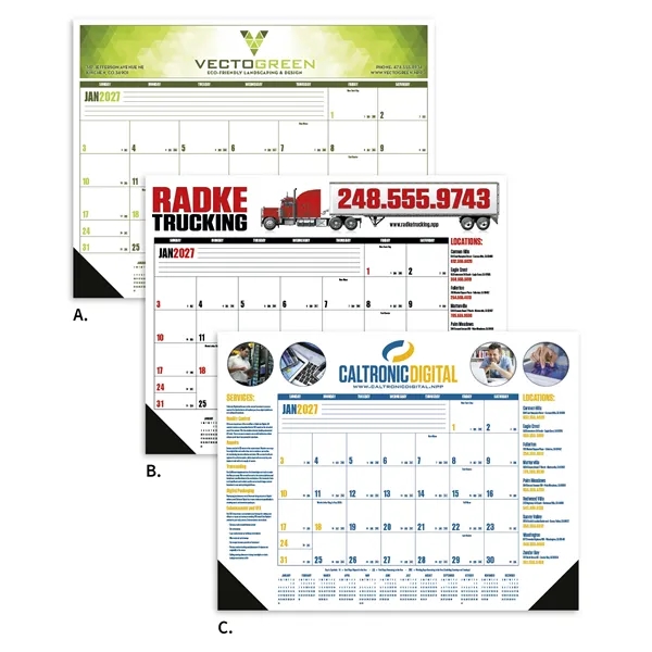 Multi-Color Desk Pad... from ASI 40480 Koozie Group / Norwood Triumph Calendar