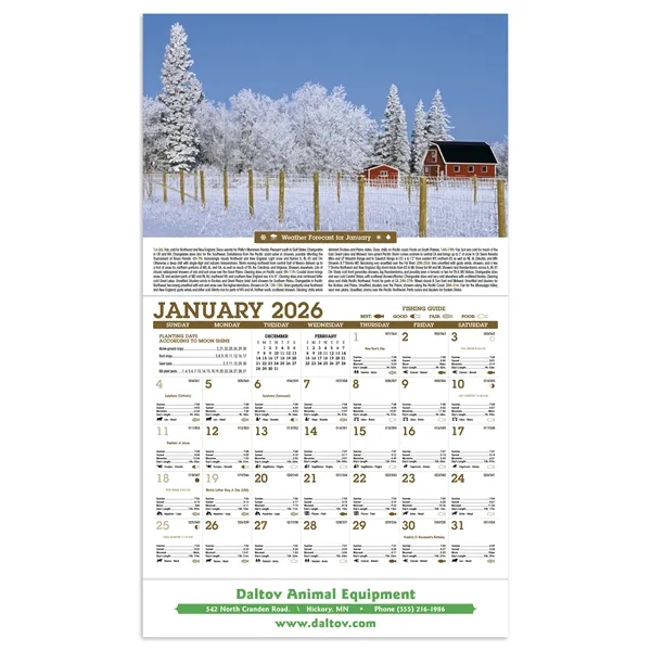 Scenic Almanac... from ASI 40480 Koozie Group / Norwood Triumph Calendar