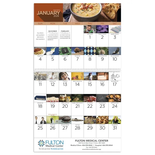 National Day - Spiral... from ASI 40480 Koozie Group / Norwood Triumph Calendar