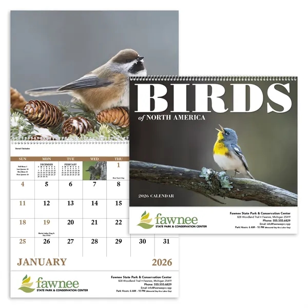 Birds of North America - Spiral... from ASI 40480 Koozie Group / Norwood Triumph Calendar