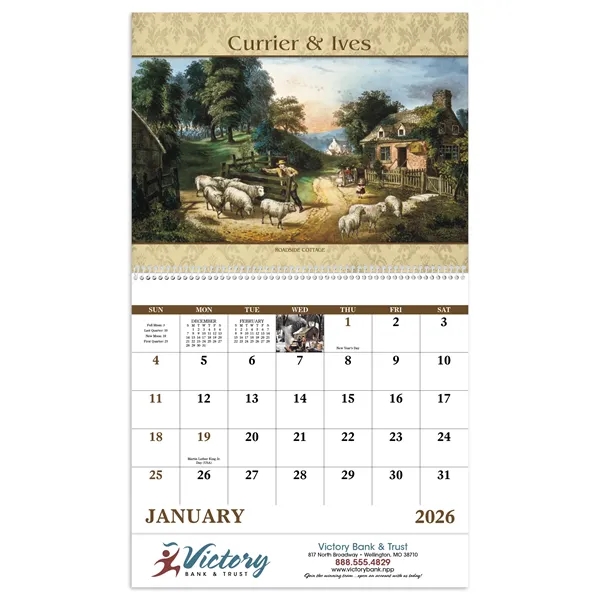 Currier & Ives - Spiral... from ASI 40480 Koozie Group / Norwood Triumph Calendar