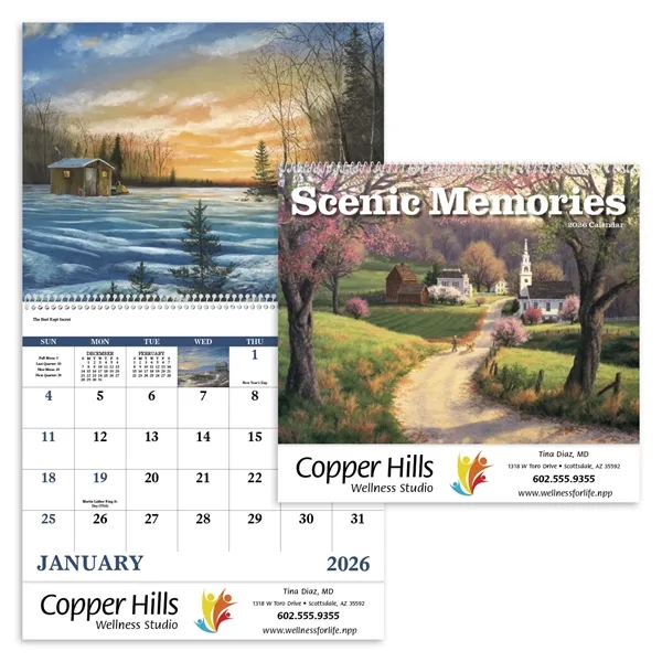 Scenic Memories - Spiral... from ASI 40480 Koozie Group / Norwood Triumph Calendar